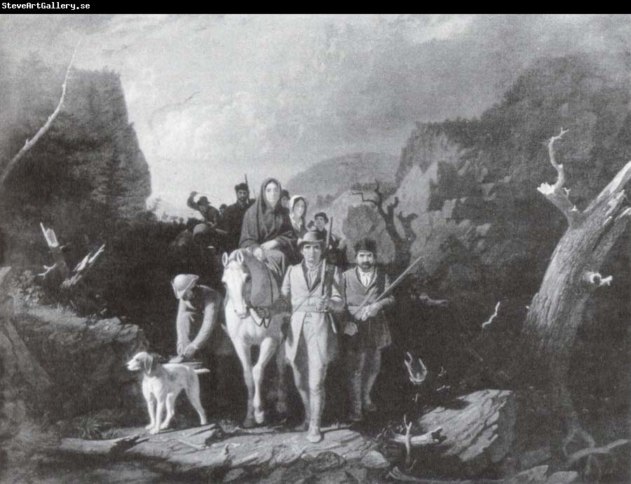 George Caleb Bingham Daniel Boone fuhrt eine Gruppe von Pionieren